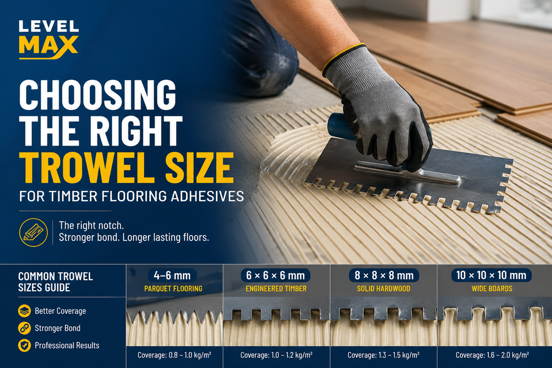 Choosing the Right Trowel Size for Timber Flooring Adhesives