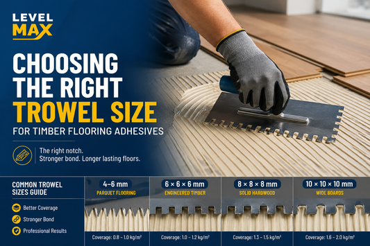 Choosing the Right Trowel Size for Timber Flooring Adhesives